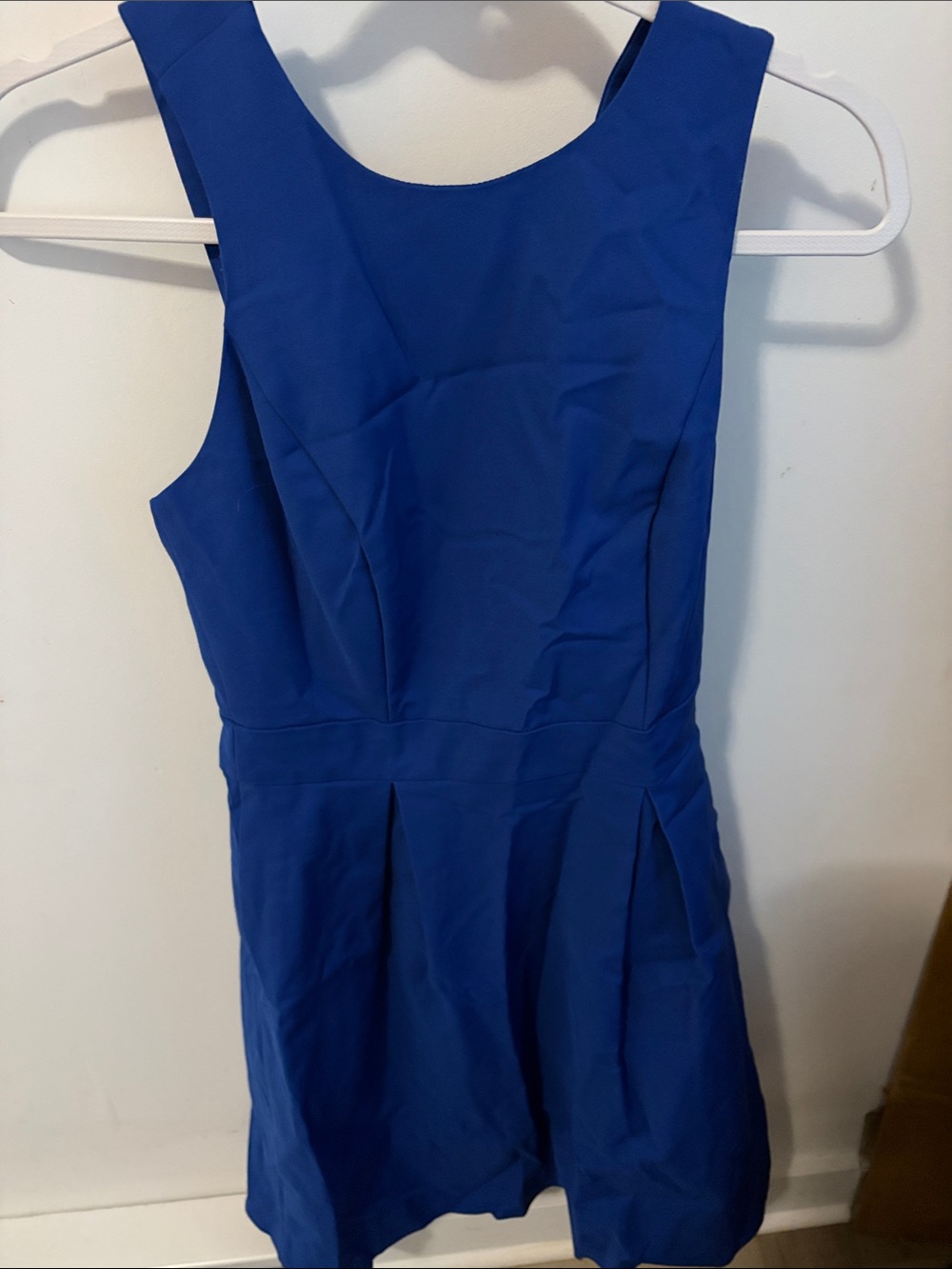 RW&CO. Sleeveless Cobalt Blue Fit-and-Flare Dress